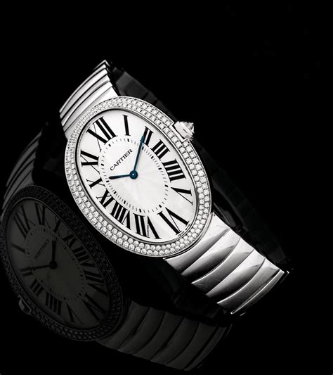 cartier oval watch|cartier baignoire diamond watch price.